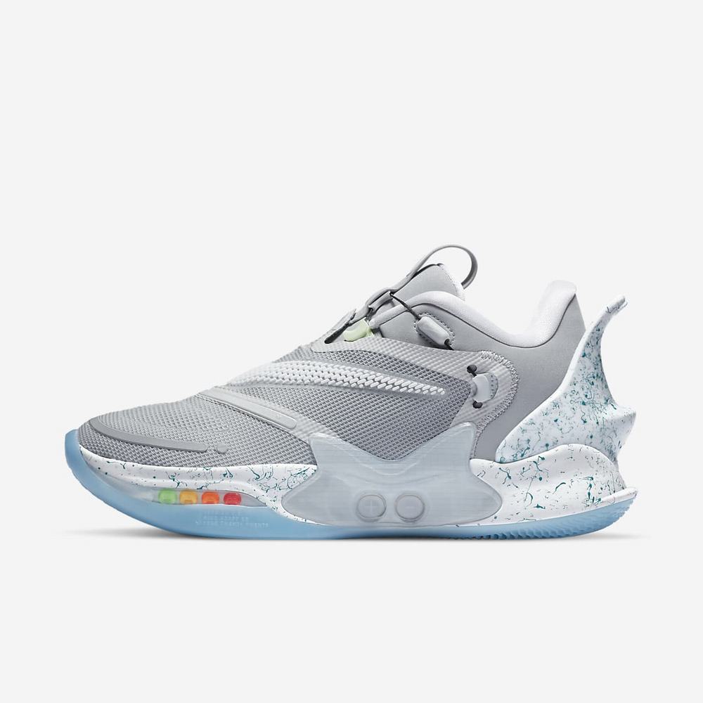 Chaussure De Basket Nike Adapt BB 2.0 Grise 6498-071 Wolf Grey/White Femme | YYZ-61901977